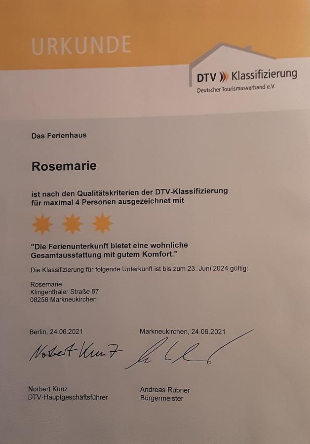 Ferienhaus Rosemarie Erlbach Vogtland Luaran gambar